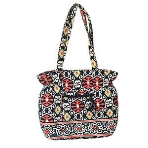 Vera Bradley Retired Sun Valley Cotton Orange NavyTote